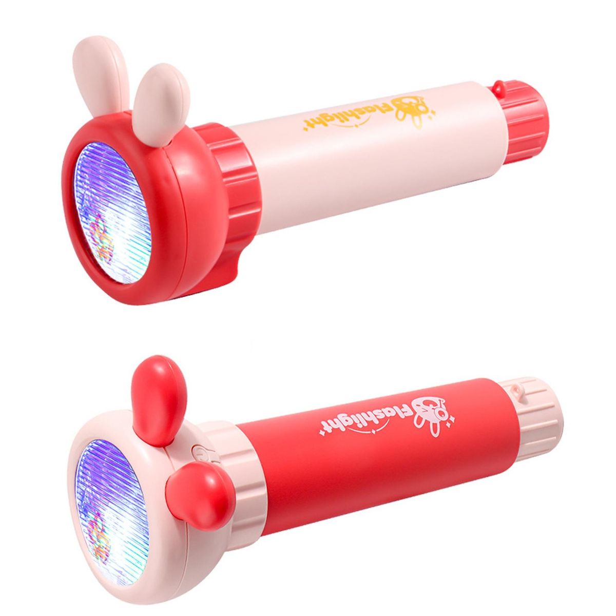 Kaleidoscope Projection Lamp for Children Kaleidoscope Flashlight Toy Pink