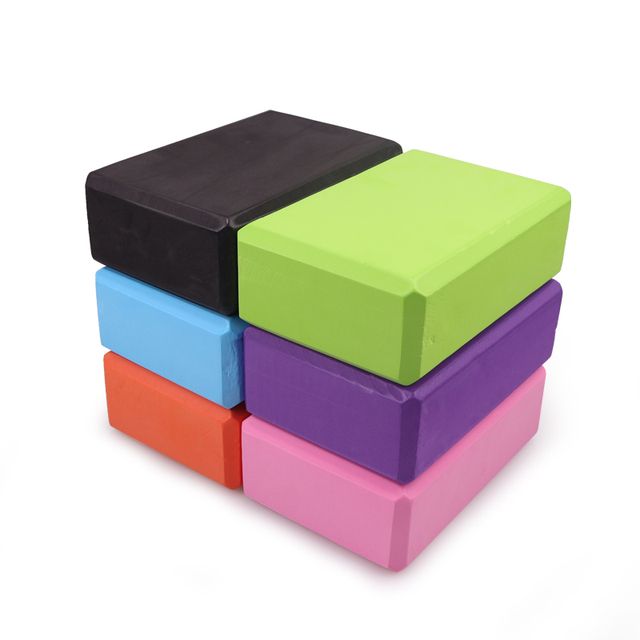 Gym Blocks Foam Brick Training Exercise Fitness Set Purple