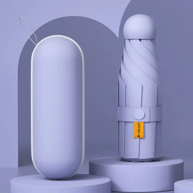 UV-Protection Mini Capsule Umbrella With Anti-UV Coating For Sunny,Rainy Days