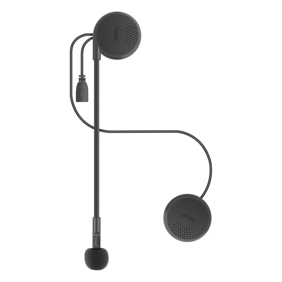 M6 Motorcycle Helmet Headset Motorbike Wireless BT 5.0