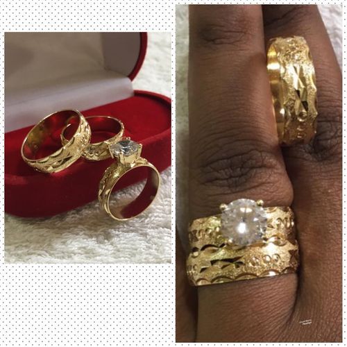 Italian Wedding Ring Sets -Gold