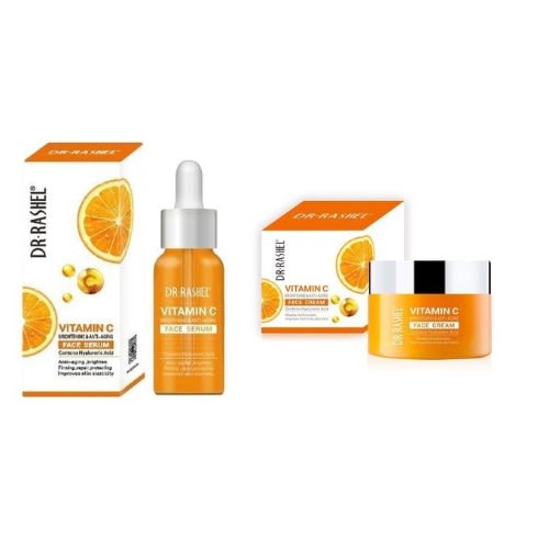Vitamin C Face Serum - 50ml  & Face Cream - 50g