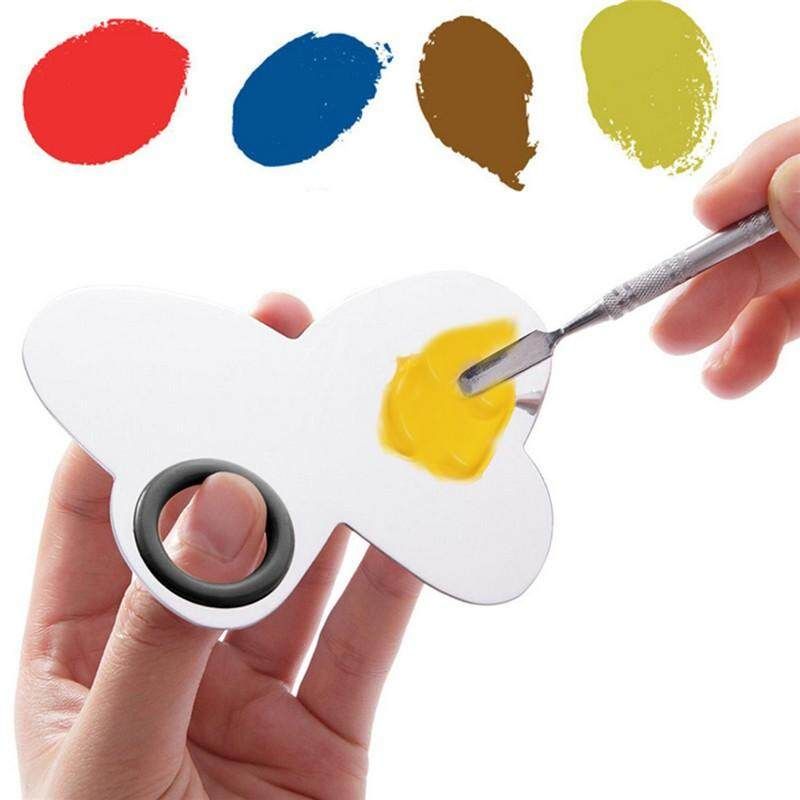 De-potting Stainless Steel Mixing Makeup Artist Palette Spatula Butterfly
