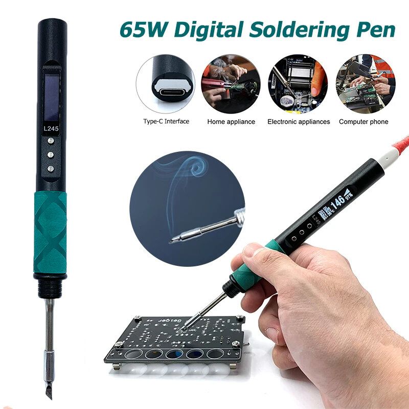 65W L245 Electric Soldering Iron Power Supplying Aluminum