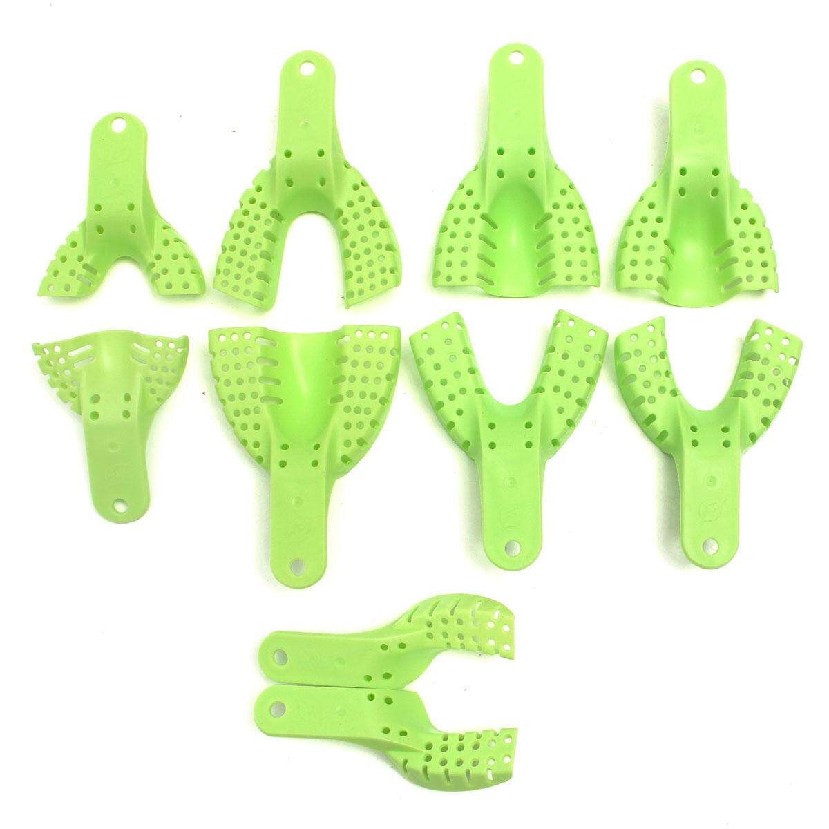 1 Kit/10pcs Dental Impression Trays Autoclavable Dental Central Supply