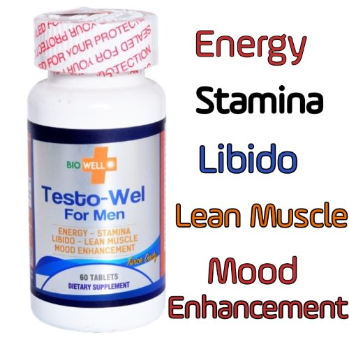 Bio Wel - Testowel For Men - Male Fertility And Vitality Supplement - 60 Tablets
