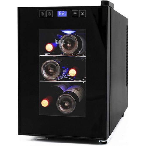 BLACK+DECKER 6 Bottle Wine Fridge, Thermoelectric Small