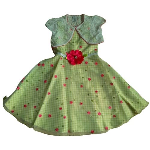 Floral Dress with Shrug