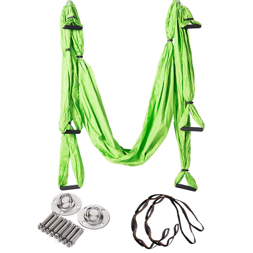 Aerial Flying Yoga Swing Yoga Hammock For Gym Home-Green