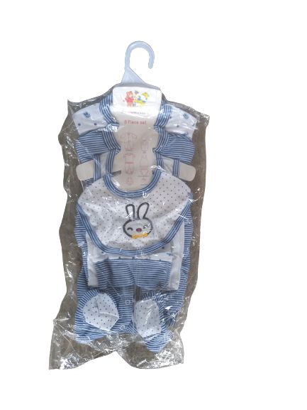New Born 8 In 1 Pieces  Arrival Wears Unisex Colour