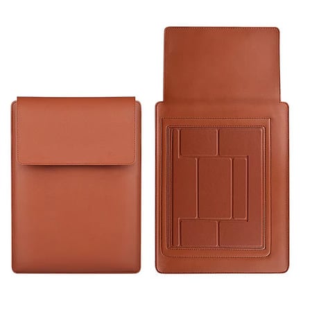 Universal Waterproof Pu Leather Laptop Sleeve For All Laptop/Tablet/Notebook - Brown