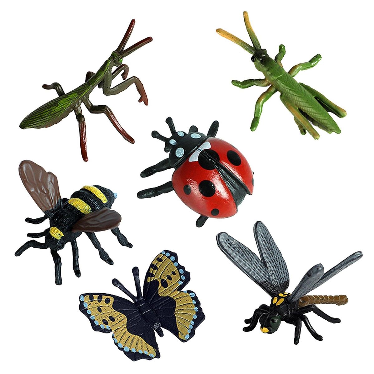 6Pcs Children's Simulation Wild Insect Animal Model Set for Children Education Insect Themed Party B