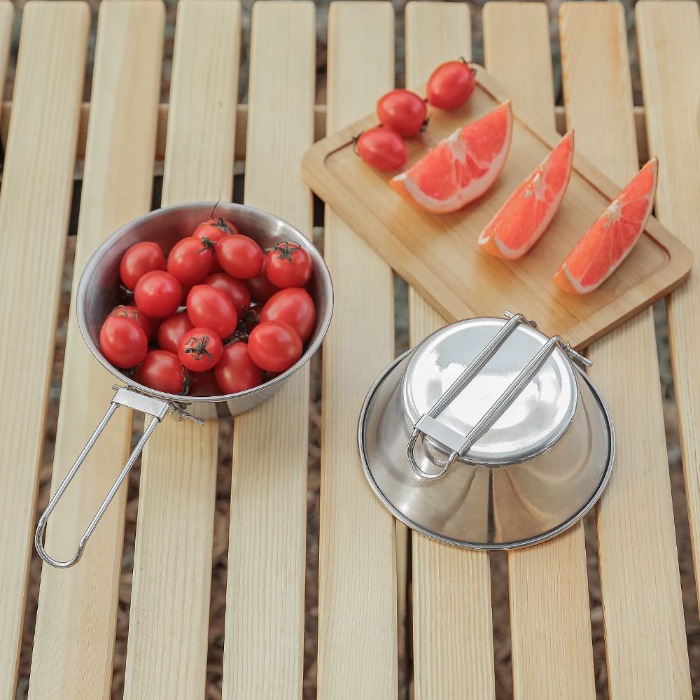 Outdoor Camping Bowl (1 Pcs),Stackable Stainless Steel Bowl