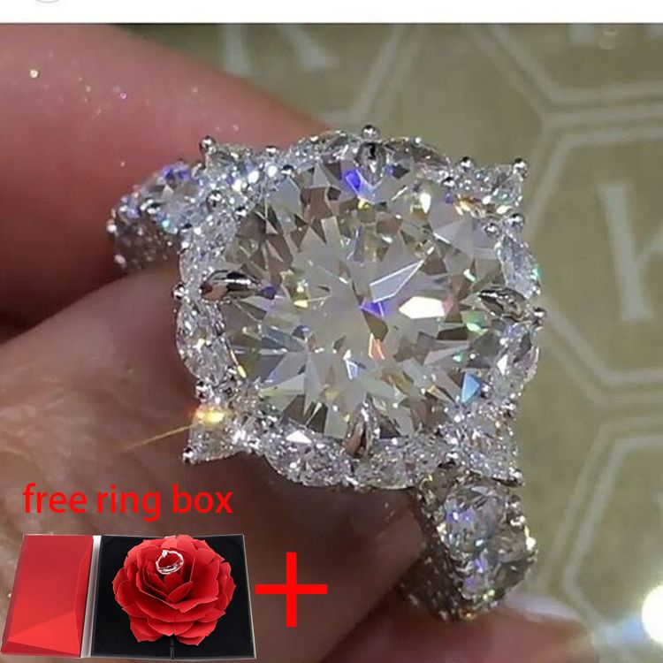 Wedding Rings For Women Engagement Ring + Ring Box
