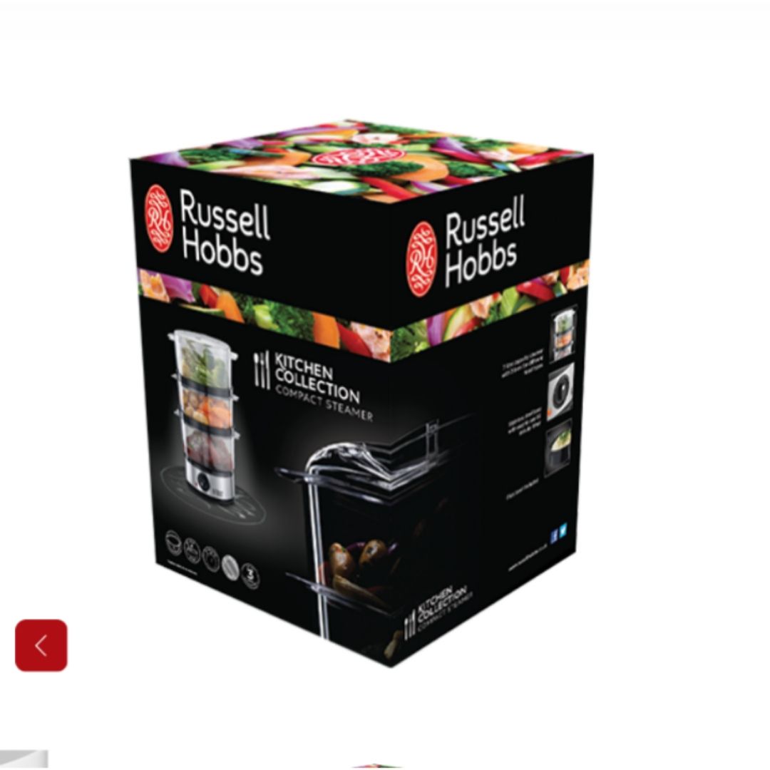 Versatile Three-Tier Fish And Vegetables Turbo Steamer Dehydrator- 800W - Stainless Steel