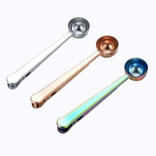 Coffee Scoop Clip,Stainless Steel Coffee Scoop