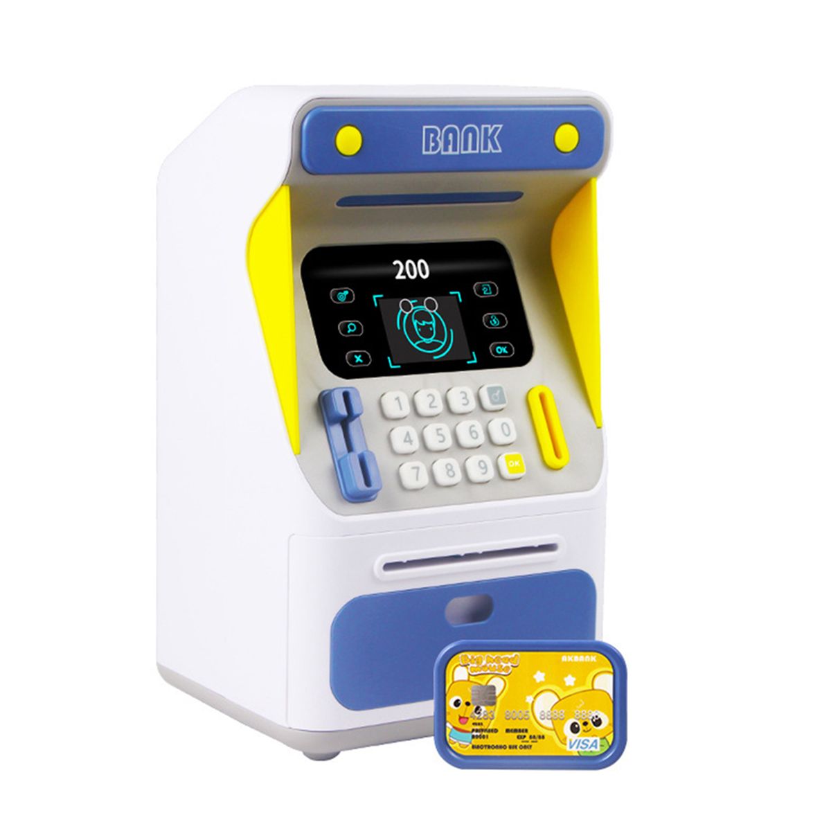 Face Recognition ATM Savings Piggy Money Bank For Real Money