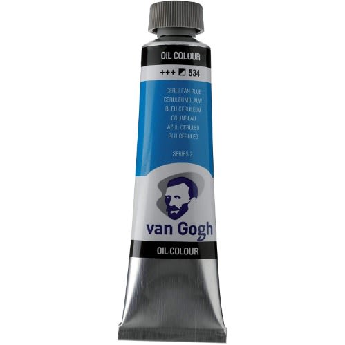 Van Gogh Oil Color Paint, 200ml, Cerulean Blue 534