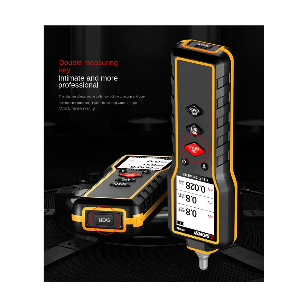 SW65A Digital Vibration Meter High Precision Vibration Detector Vibration Meter