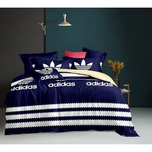 Bedsheet Duvet And Four Pillowcases - Adidas Inspired