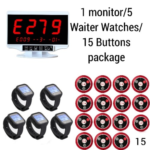 Hotel Restaurantbar Waiterscustomers Service Wireless Call 15buttons5watch1monitor Pa