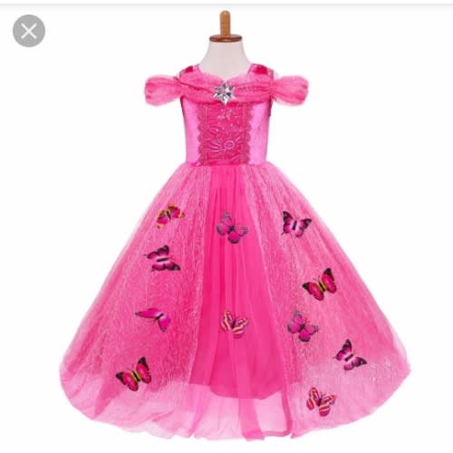 Princess Dress Costume And Butterfly