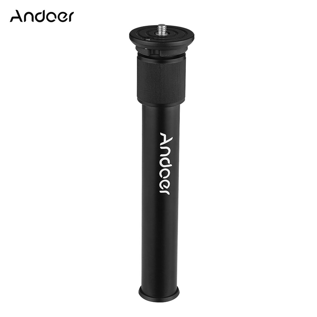 Andoer 2-Section Aluminum Alloy Tripod Center Column Shaft Extension Tube