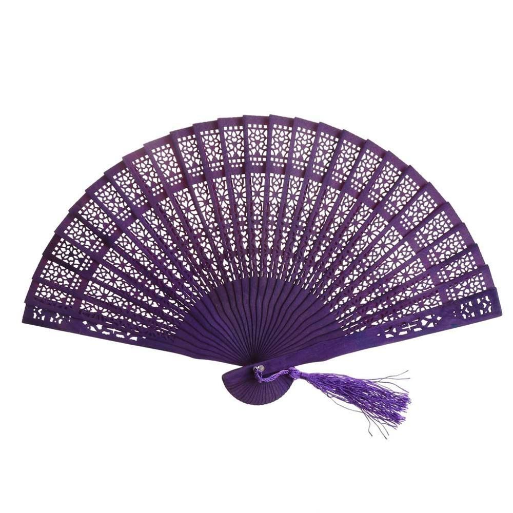 Pocket Decor 1PC Multi Favors Home Gifts Fan Color Wood Bridal Vintage Party Fan Foldable Wedding Hand Chinese Fan Hollow Carved