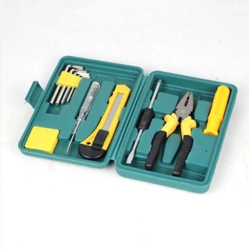 12 Piece Home Hand Repair Tools Box Set