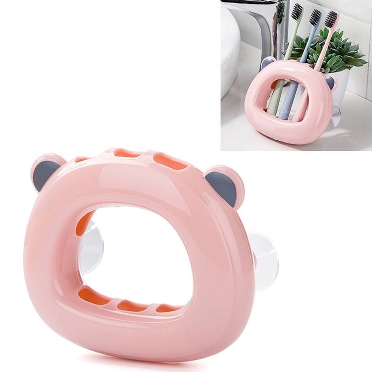 Wall-mounted Suction Cup Toothbrush Shelf