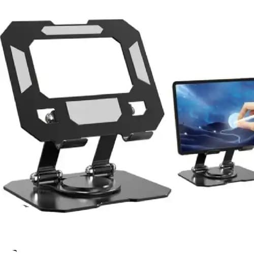 Foldable Metallic 360-degree Rotation Laptop /notebook Holder Stand