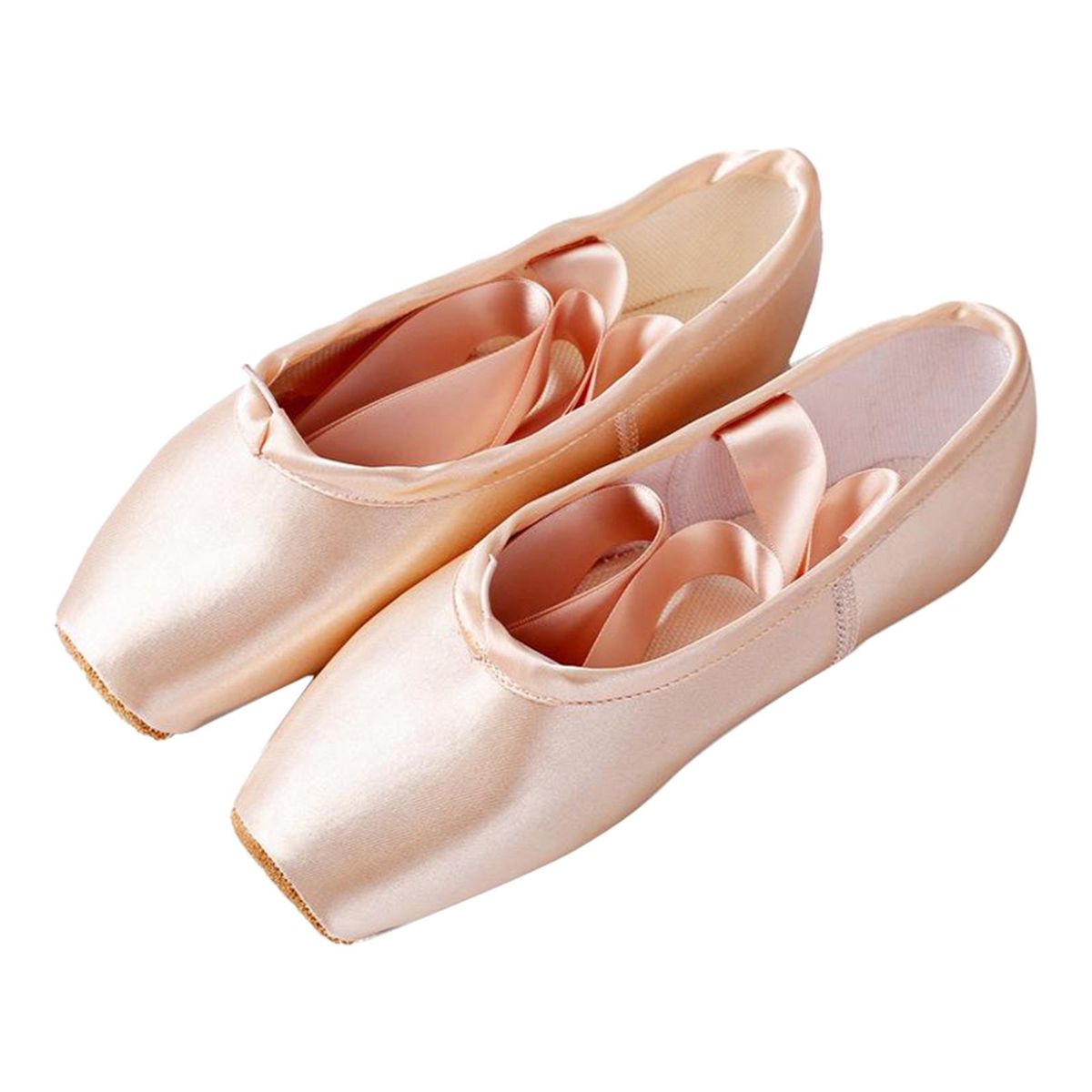 Professional Satin Ballet Pointe Shoes & Ribbon