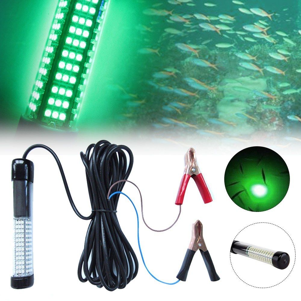 10W 180 LEDs Underwater Fishing Light Fish Finder Lamp 12V