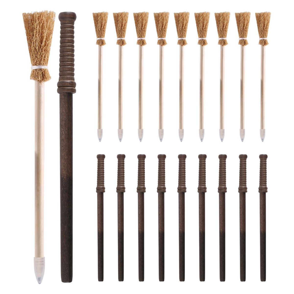 10 Pcs Wand Pencils Party Supplies And10 Pieces Broom Pencils Wand Pencils Theme Birthday Goody Bag Filler Favors