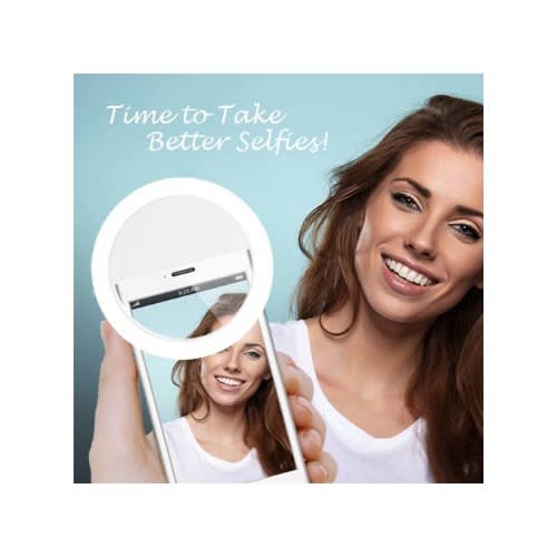 Rechargeable Cellphone Led Mini Selfie Ring Light For All Smart Phones And Tablets+usb