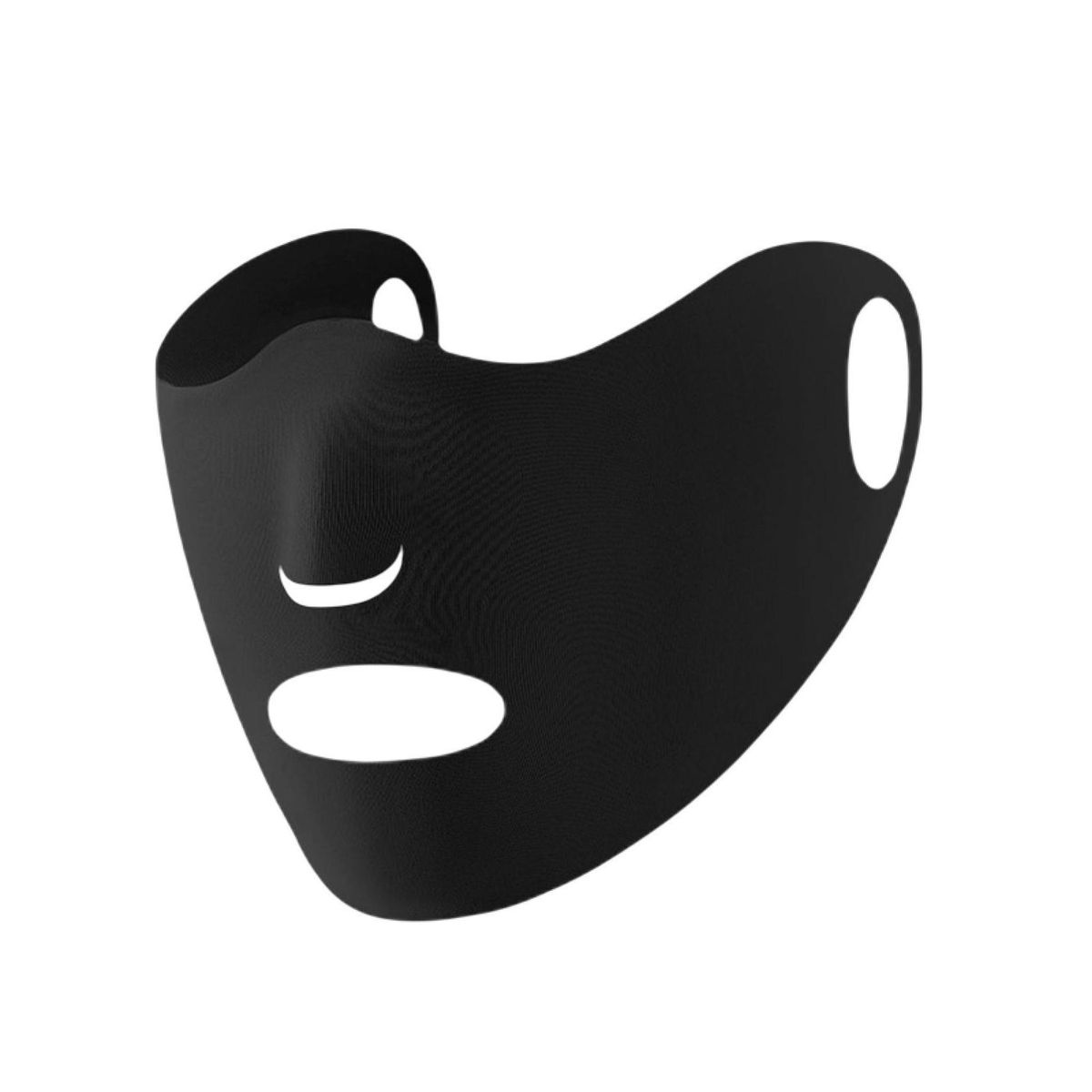 Earhook Type Thin Solid Color Face Guard Women Double-Black