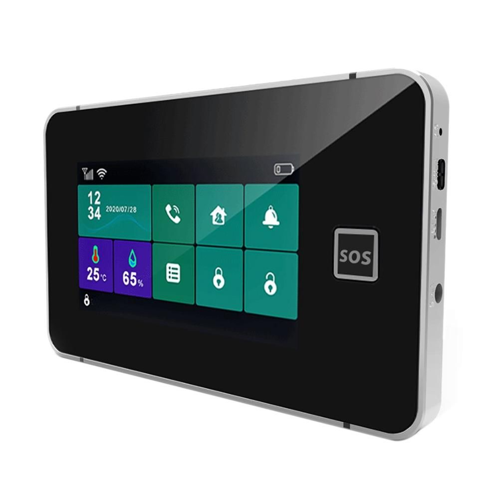 4.3 Inch Full Touch Smart Home Alarm S0S Temperature