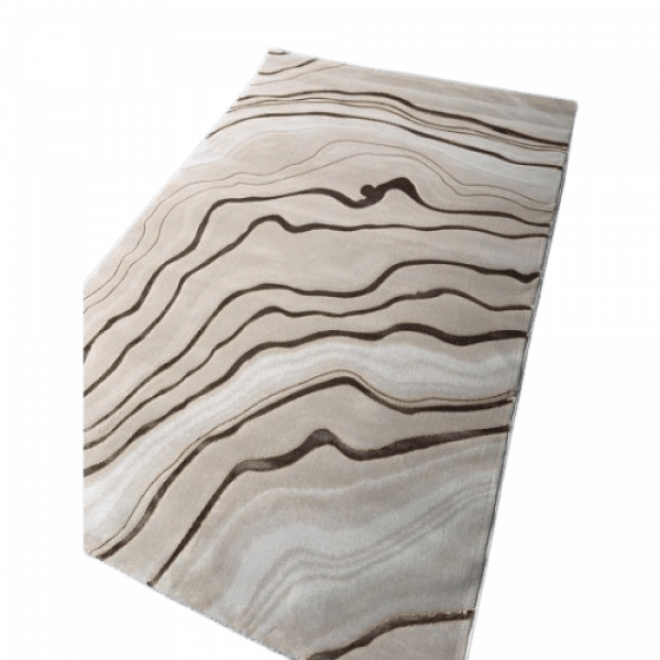 7ft By 10ft Center Rug -Cream/Brown