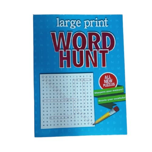 Large Print Word Hunt Word Search Puzzle Book