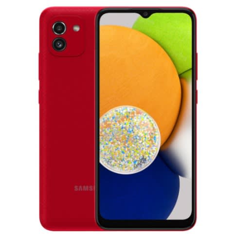 Galaxy A03 - 6.5"HD+ - 32GB ROM - 3GB RAM - 48MP - Dual SIM - 4G LTE - 5000mAh - Red