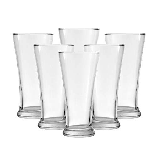 Clear Glass Cups 14Oz - 6 Pieces