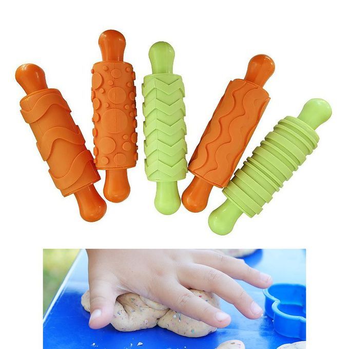 5pcs Art Clay Dough Roller DIY Crafts Plasticines Tool Supplies For
