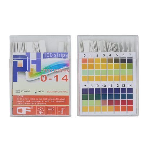 100pcs 0-14 PH Test Strips Alkaline Acid Indicator Paper