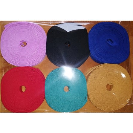 12mm 1/2" Bias Binding Tape - 6 Assorted Colors - teal Green Lavendar Palette