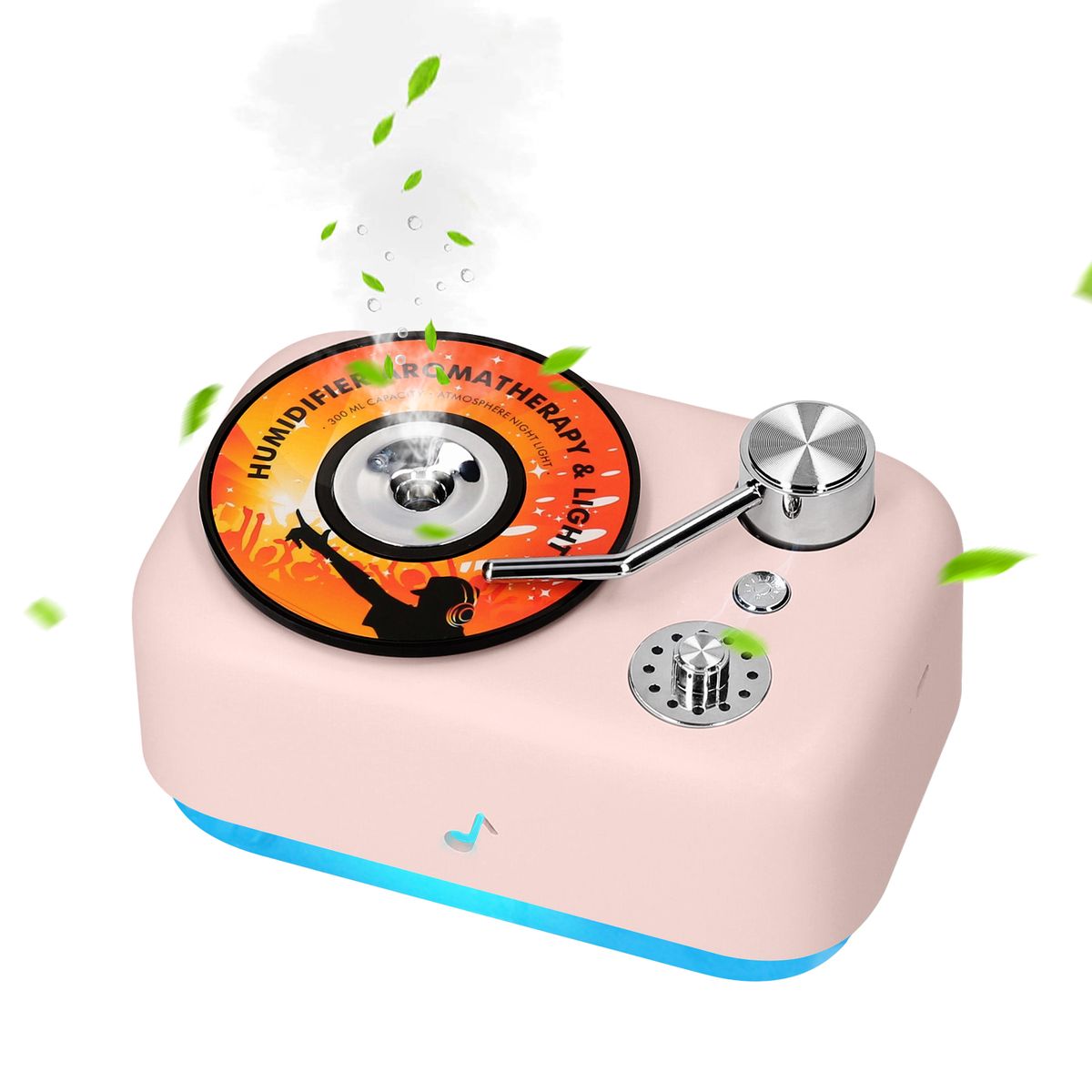 Mini USB Mist Humidifier With Night Light   Aroma Diffuser