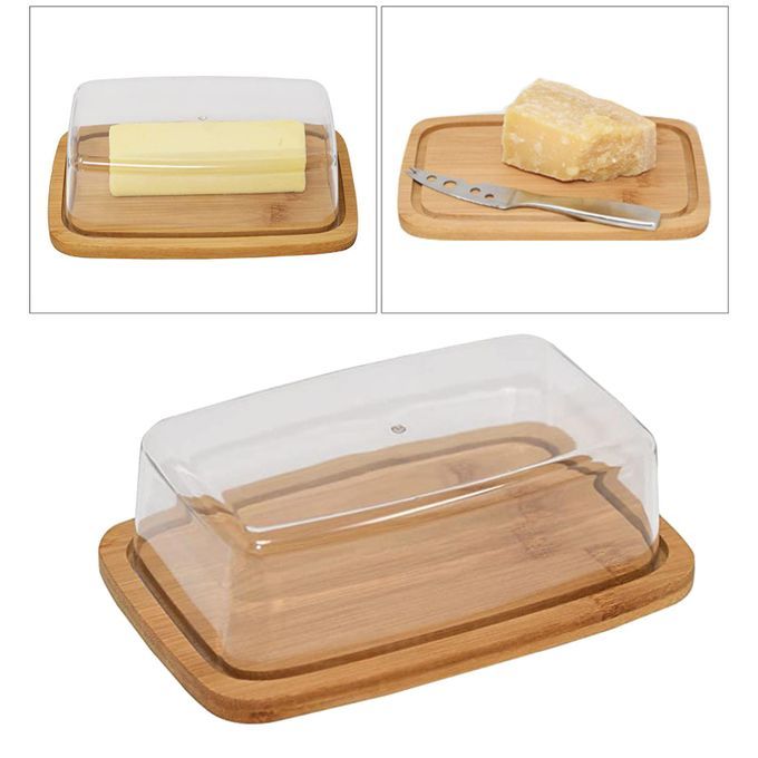 Dish Box Container Cheese Server Storage Keeper Tray With