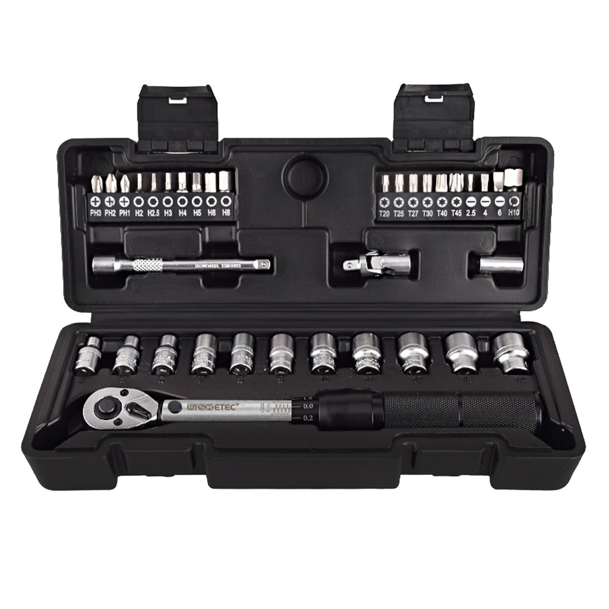 1/4" Drive Ratchet Torque Wrench Kit (35Pcs) 2-20 Nm Bicycle Bikes