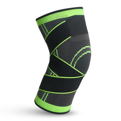 Green Knee Protective Padding Sports Pressure Strap Fitness