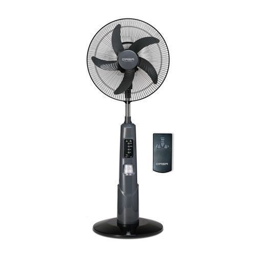 18" Rechargeable Standing Fan + Remote + LED Light +USB Port