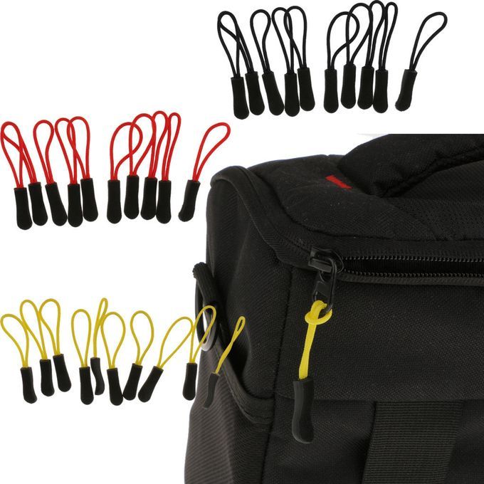 30Pcs Backpack Zipper Pull Cord Zip Puller Zip Fastener Slider Mixed